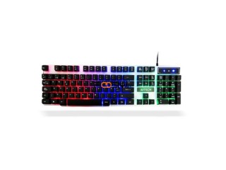 Teclado PC Gamer Retroiluminado Aitech RGB USB - La Plata