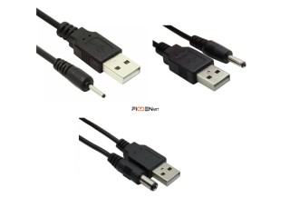 Cable Usb A Plug 1.5mm 3.5mm 5.5mm X 2.1mm Alimentación Cargador 5v - La Plata