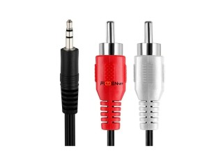 Cable Pin 3,5 Mini Plug A 2 Rca 1,5 Metros - La Plata