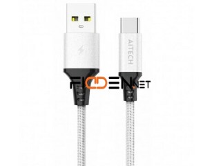 Cable Usb Tipo C Mallado Carga Rapida Aitech 1 Metro - La Plata