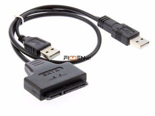 Cable Adaptador Sata 2,5'' A Usb 2.0 15+7 Pin Discos Notebook - La Plata