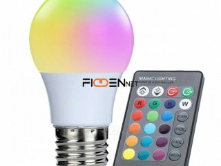 Foco Lampara Led Bulbo Rgb E27 5W Control 16 Colores - La Plata