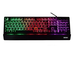 Teclado Gamer Retroiluminado Seisa Luces RGB USB - La Plata