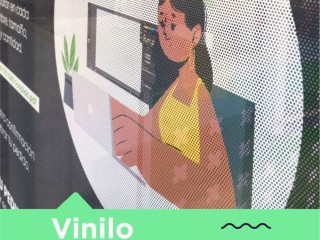 Vinilo Microperforado Para Vidrios