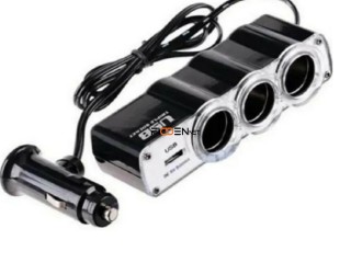 Cargador Multiple 12V Para Auto Y USB - La Plata