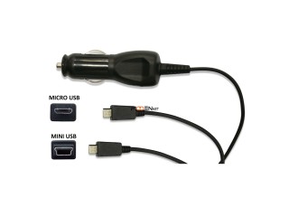 Cargador De Auto 12V Dual Micro Y Mini Usb Gps Garmin - La Plata