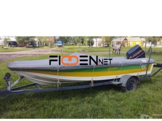 Vendo Lancha Fishing 430 con Johnson 40HP