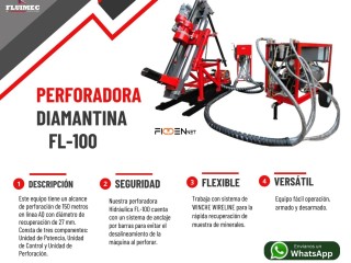 PERFORADORA HIDRAULICA FL 100 PARA YACIMIENTO DE MINERALES 👷🏻‍♂️⚒️