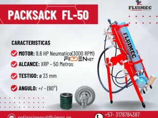 PERFORADORA NEUMATICA PACKSACK FL 50 – PARA PERFORACION DE ROCAS 👷🏻🔩