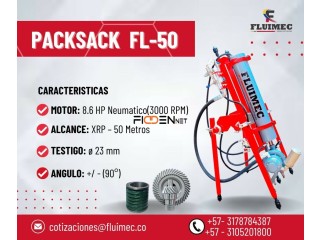 PERFORADORA NEUMATICA PACKSACK FL 50 – PARA PERFORACION DE ROCAS 👷🏻🔩