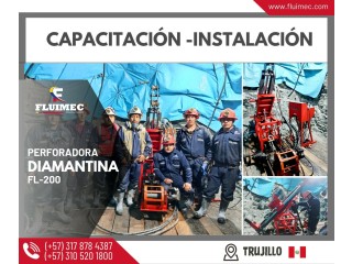 PERFORADORA DIAMANTINA FL-200 MINERIA – GEOLOGIA – SOCAVON👷🏻⚙️