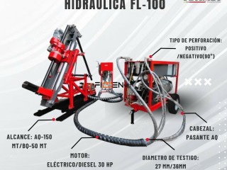 MAQUINA PERFORADORA HIDRAULICA FL-100 EQUIPO PARA UBICACIÓN DE BETAS PERDIDAS, GEOLOGIA Y EXPLORACION👷🏻⚙️