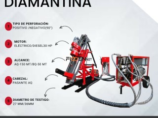 MAQUINA PERFORADORA DIAMANTINA FL-100 EQUIPO PARA UBICACIÓN DE BETAS PERDIDAS, GEOLOGIA Y EXPLORACION👷🏻⚙️