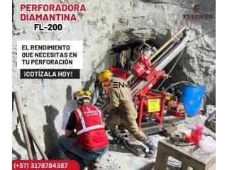 PERFORADORA DIAMANTINA FL 200 PARA YACIMIENTO DE MINERALES - EQUIPO EFICIENTE 👷🏻⚙️