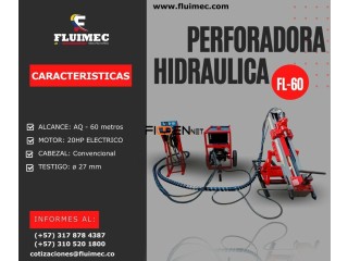 PERFORADORA HIDRAULICA FL 60 – PARA ACTIVIDADES DE EXPLORACIÓN EN MINA⚙️👷🏻