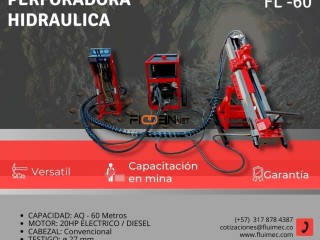 PERFORADORA HIDRAULICA FL 60 – PARA PERFORACIÓN DE ROCAS - UBICACIÓN DE BETAS 👷🏻⚙️