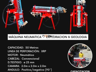 MAQUINA PERFORADORA PACKSACK NEUMATICA FL-50, TRABAJOS EN TODO TERRENO ROCOSO👷🏻⚙️