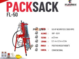 PERFORADORA NEUMATICA PACKSACK FL 50 - MAQUINARIA PARA MINERÍA, PERFORACION EN MINAS👷🏻⚙️