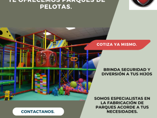 Parques de pelotas. Somos tu mejor opción para la diversión.