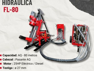 PERFORADORA HIDRAULICA FL- 80 MAQUINARIA PARA PROYECTOS MINEROS 👷🏻⚙️