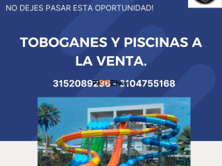 Toboganes y piscinas en venta. Cotiza ya.