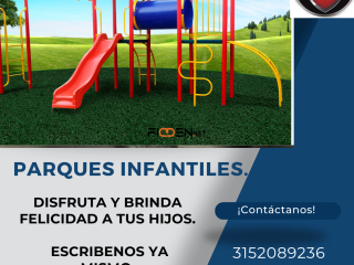 A la venta parques infantiles. Cotiza ya.