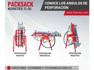 PERFORADORA NEUMATICA FL-50 PACKSACK - MÁQUINA PARA EXTRACCIÓN DE MINERALES 👷🏻⚙️