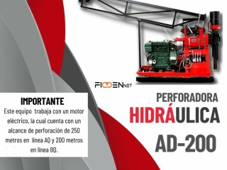 PERFORADORA HIDRAULICA AD200 – PARA INTERIOR MINA SOCAVÓN - EXPLORACIÓN EN MINA👷🏻⚙️