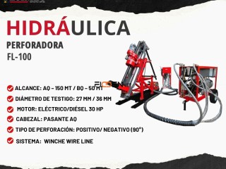 PERFORADORA HIDRAULICA FL-100 EQUIPO EFICIENTE DURABILIDAD - MINERÍA-SOCAVON👷🏻⚙