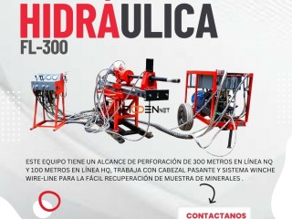 PERFORADORA DIAMANTINA FL-300 EQUIPO EFICIENTE DURABILIDAD - MINERÍA-SOCAVON👷🏻