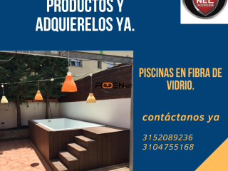 Diseñamos piscinas en fibra de vidrio.