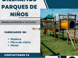 Diseñamos parques para niños. Cotiza ya mismo.