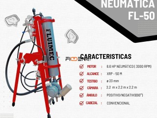 PERFORADORA NEUMATICA PACKSACK FL50 EQUIPO PARA EXPLORACION EN MINA👷🏻⚙️