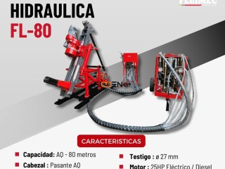 PERFORADORA HIDRAULICA FL80 EQUIPO PARA EXPLORACION EN MINA-SOCAVÓN👷🏻⚙️