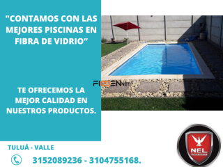 Diseñamos piscinas en fibra de vidrio.