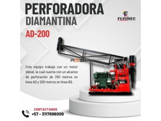 PERFORADORA DIAMANTINA AD-200 {EQUIPO PARA GEOLOGIA Y EXPLORACIÓN}-SOCAVON