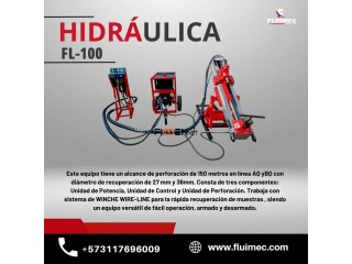 HIDRAULICA FL-100} / PERFORADORA DIAMANTINA - PARA RECUPERACIÓN DE MINERALES