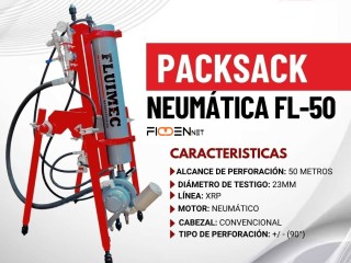 PERFORADORA NEUMATICA PACKSACK FL-50 - EXTRACCION DE MINERALES,ORO