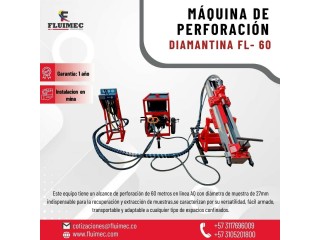 PERFORADORA DIAMANTINA FL-300 {MAQUINA VERSATIL PARA ROCAFRACTURADAS}