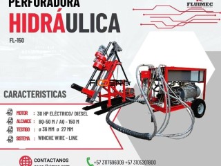 ◄[PERFORADORA HIDRAULICA FL-150]► [EQUIPO VERSÁTIL Y DE FÁCILMANEJO]