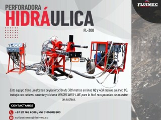 PERFORADORA HIDRAULICA FL-300 EQUIPO PARA INTERIOR MINAYSUPERFICIE