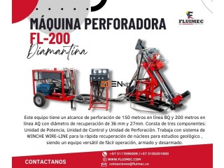 『PERFORADORA DIAMANTINA FL-200』- Equipo para actividades de exploración👷🏻