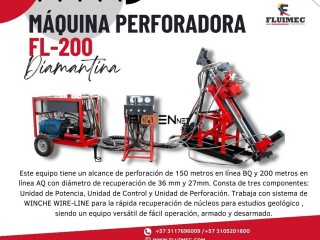 『PERFORADORA DIAMANTINA FL-200』- Equipo para actividades de exploración👷🏻