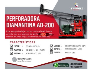 『PERFORADORA DIAMANTINA AD-200』- Equipo para actividades de exploración👷🏻