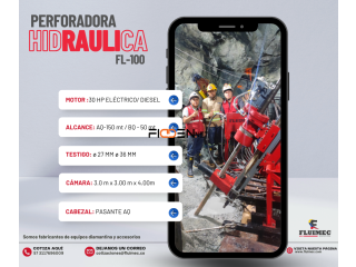 《PERFORADORA FL-100 HIDRÁULICA 》 – PARA ACTIVIDADES DE EXPLORACIÓN👷🏻