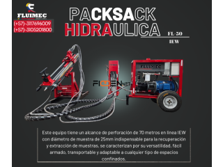 PACKSACK Perforadora hidraulica FL-50《EQUIPO EFICIENTE Y DURABILIDAD》👷🏻