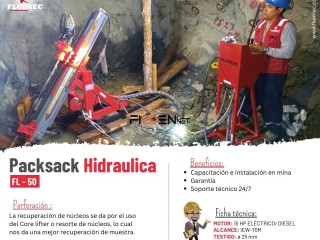 Packsack hidraulica FL-50 / perforacion diamantina