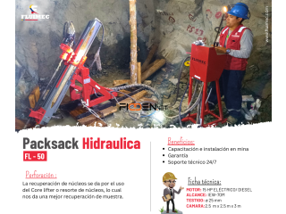 PACKSACK HIDRAULICA FL-50』- Equipo para actividades de exploración/MINERIA👷🏻