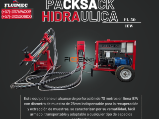 PACKSACK Perforadora hidraulica FL-50 EQUIPO EFICIENTE Y DURABILIDAD👷🏻