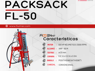 PERFORADORA NEUMATICA PACKSACK FL50┊ PARA TRABAJOS EN TODO TERRENO ROCOSO⛰️⚙️